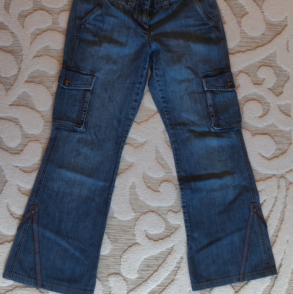 Denim Cargo Jeans